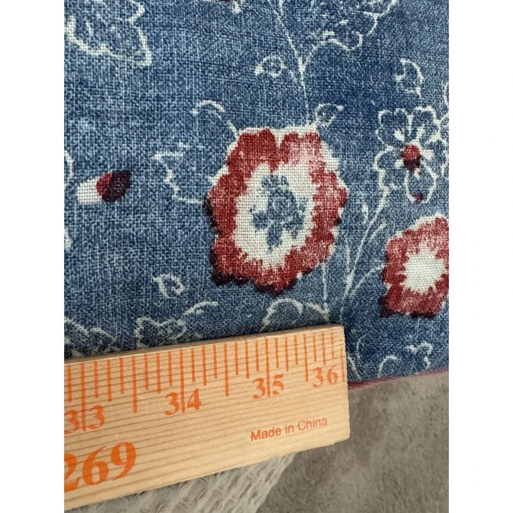 Ralph Lauren Indigo Traveler King Cotton Comforter Floral Cottagecore